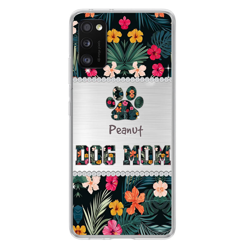 Personalized Custom Phone Case Dog Mom Met Pattern - Gifts Idea For Dog Lover - Dog Mom - Case For Iphone & Samsung