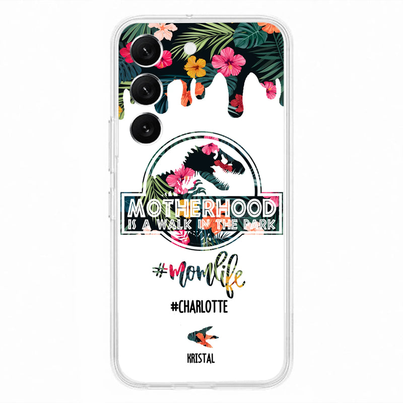 Custom Personalized Mama Dinosaur Phone Case - Best Gift For Mothers - For iPhone And Samsung Phone Case - 2QCGS1