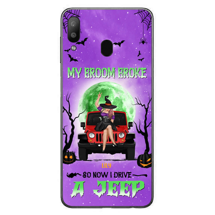 Custom Personalized Off - Road Witch Phone Case - Halloween Gift For Girl - My Broom Broke - Case For Iphone/Samsung