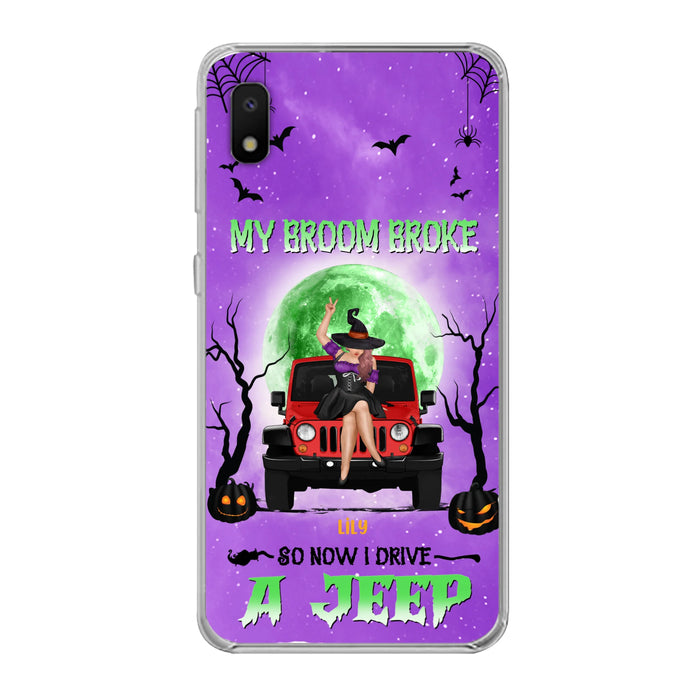 Custom Personalized Off - Road Witch Phone Case - Halloween Gift For Girl - My Broom Broke - Case For Iphone/Samsung