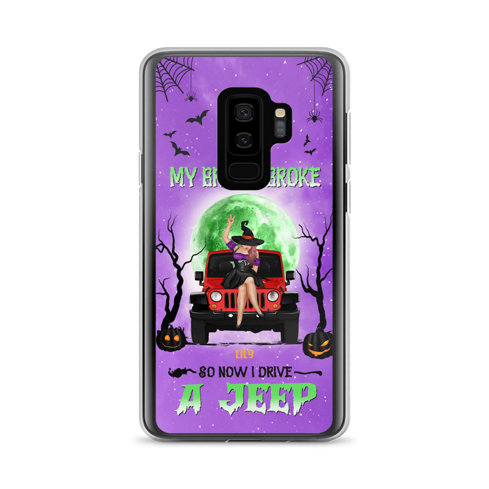 Custom Personalized Off - Road Witch Phone Case - Halloween Gift For Girl - My Broom Broke - Case For Iphone/Samsung