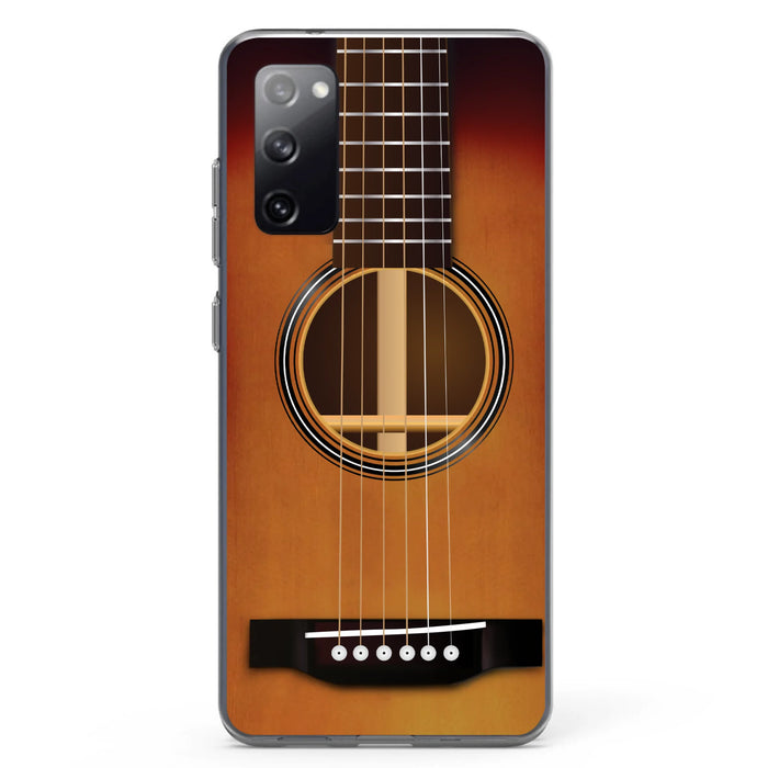 Custom Personalized Acoustic/Electric Guitar Phone Case - Best Gift For Guitarist - Case For iPhone And Samsung