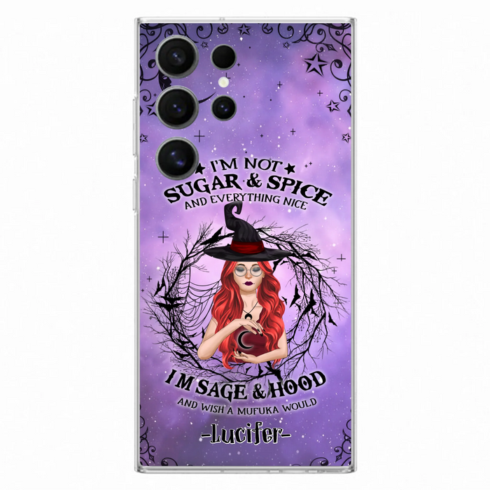 Custom Personalized Witch Phone Case - Best Halloween Gift Idea - I'm Not Sugar And Spice - Case For iPhone And Samsung - DFESX1