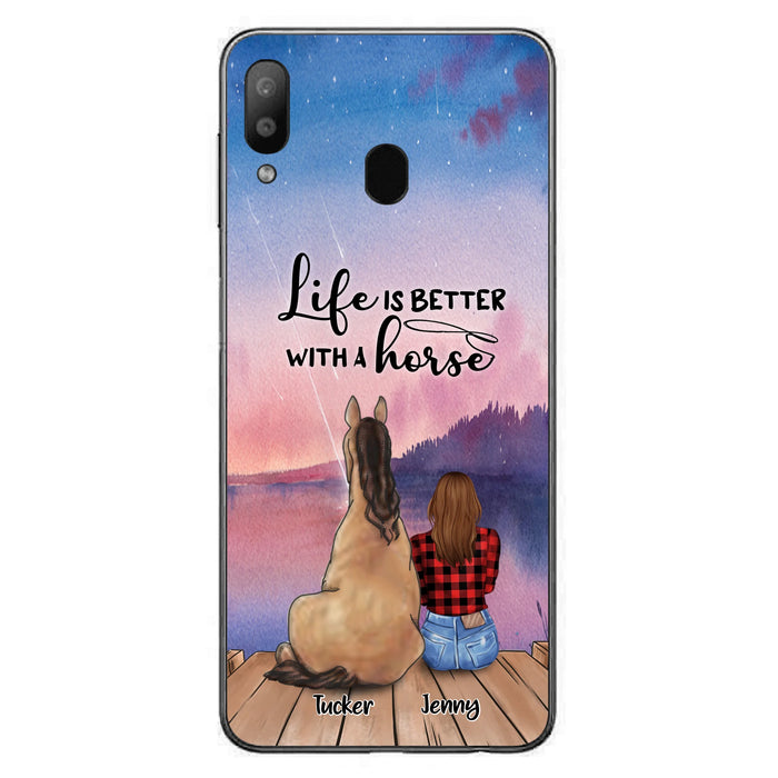 Personalized Horse/Dog Mom Phone Case - Upto 2 Horses and 3 Dogs - 9AGKN2