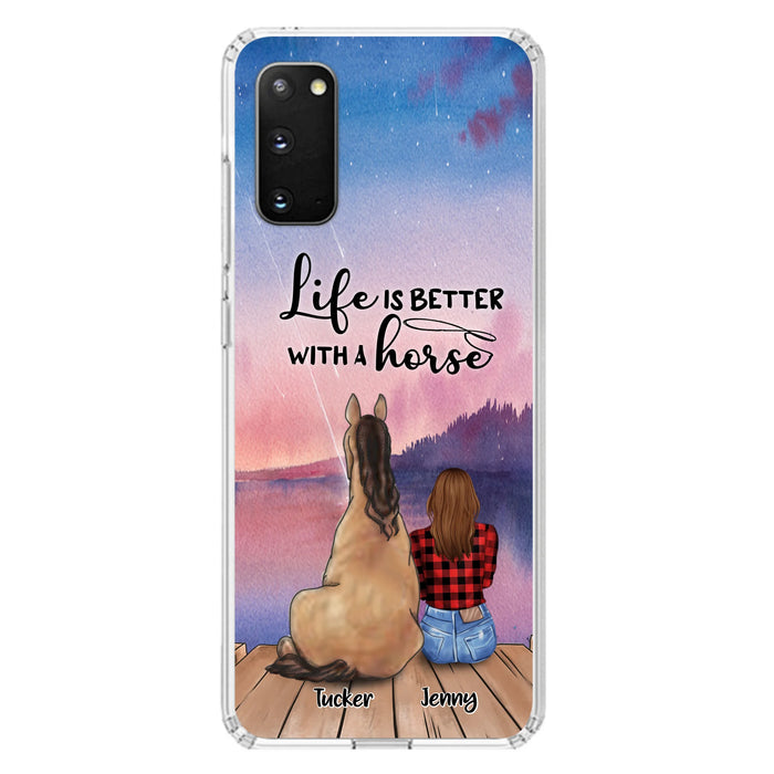 Personalized Horse/Dog Mom Phone Case - Upto 2 Horses and 3 Dogs - 9AGKN2