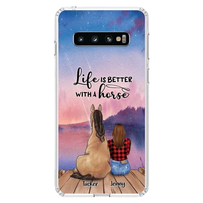 Personalized Horse/Dog Mom Phone Case - Upto 2 Horses and 3 Dogs - 9AGKN2