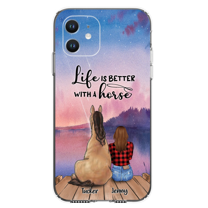 Personalized Horse/Dog Mom Phone Case - Upto 2 Horses and 3 Dogs - 9AGKN2