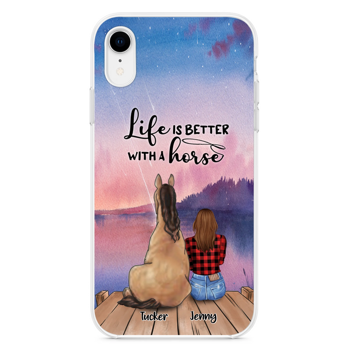Personalized Horse/Dog Mom Phone Case - Upto 2 Horses and 3 Dogs - 9AGKN2