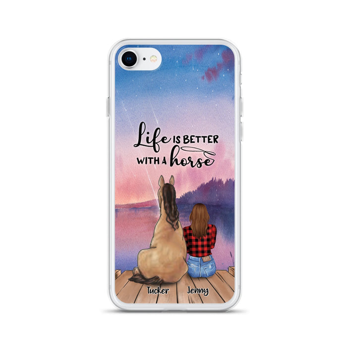Personalized Horse/Dog Mom Phone Case - Upto 2 Horses and 3 Dogs - 9AGKN2