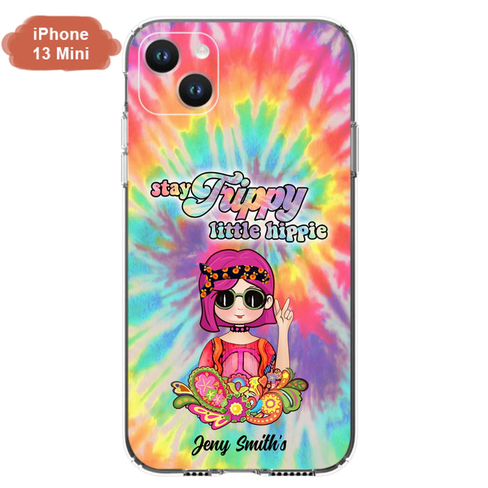 Personalized Hippie Phone Case - Stay Trippy Little Hippie - Case Phone For iPhone And Samsung