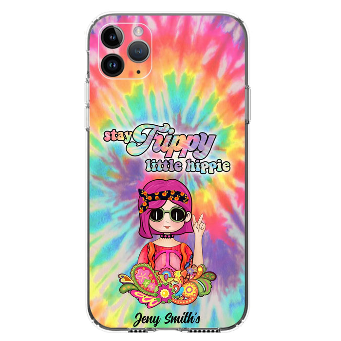 Personalized Hippie Phone Case - Stay Trippy Little Hippie - Case Phone For iPhone And Samsung