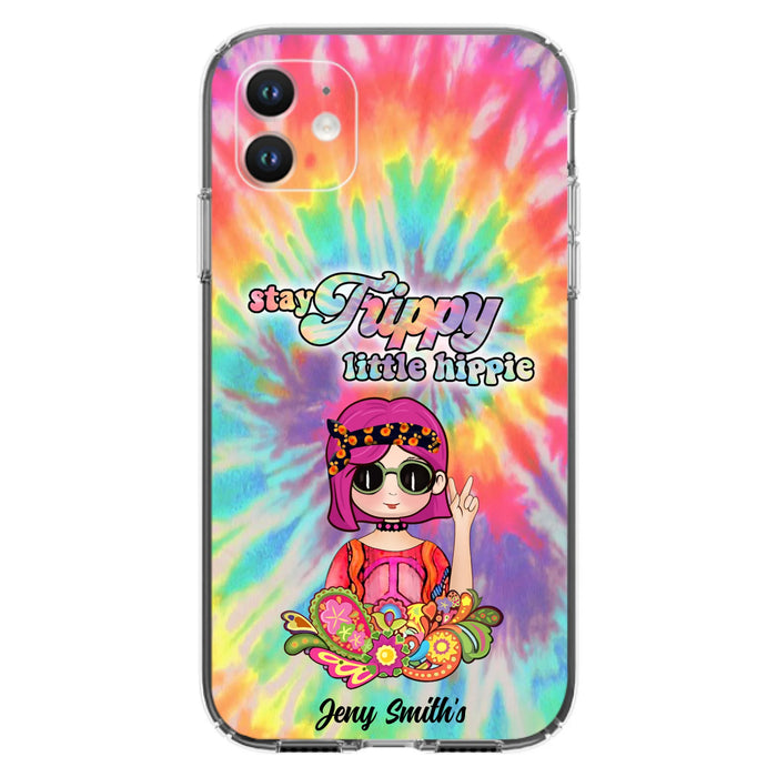 Personalized Hippie Phone Case - Stay Trippy Little Hippie - Case Phone For iPhone And Samsung