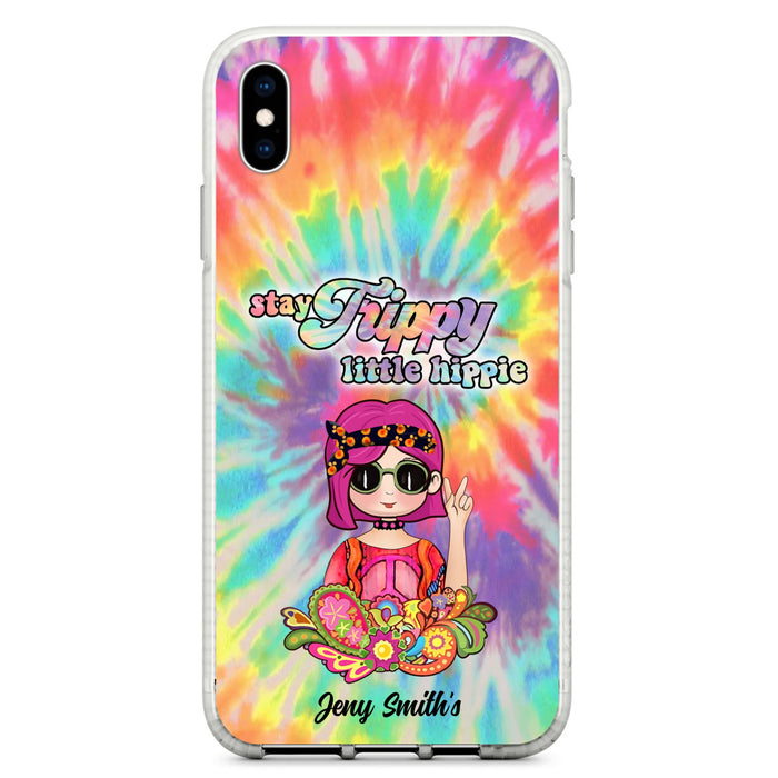 Personalized Hippie Phone Case - Stay Trippy Little Hippie - Case Phone For iPhone And Samsung