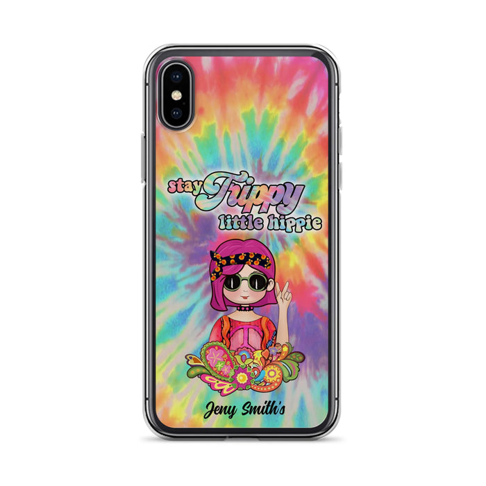 Personalized Hippie Phone Case - Stay Trippy Little Hippie - Case Phone For iPhone And Samsung