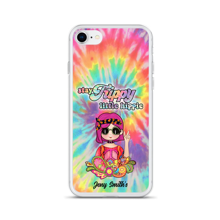 Personalized Hippie Phone Case - Stay Trippy Little Hippie - Case Phone For iPhone And Samsung