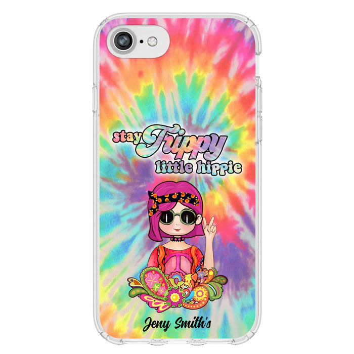 Personalized Hippie Phone Case - Stay Trippy Little Hippie - Case Phone For iPhone And Samsung