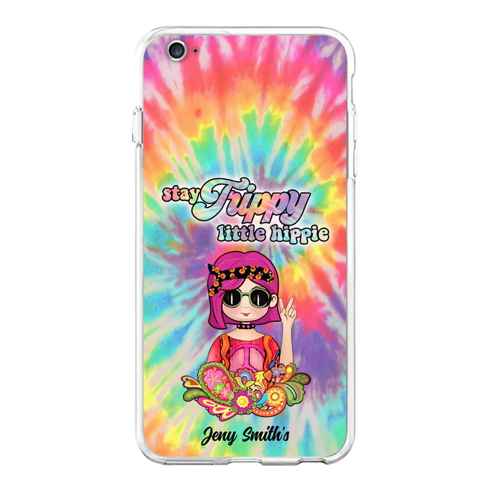 Personalized Hippie Phone Case - Stay Trippy Little Hippie - Case Phone For iPhone And Samsung
