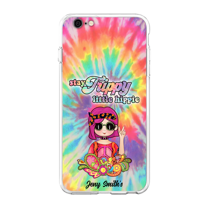 Personalized Hippie Phone Case - Stay Trippy Little Hippie - Case Phone For iPhone And Samsung
