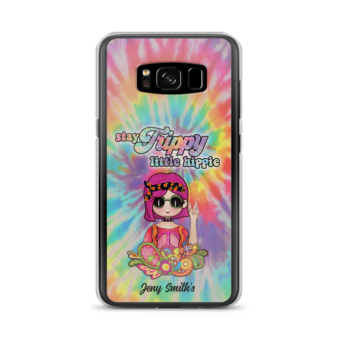Personalized Hippie Phone Case - Stay Trippy Little Hippie - Case Phone For iPhone And Samsung