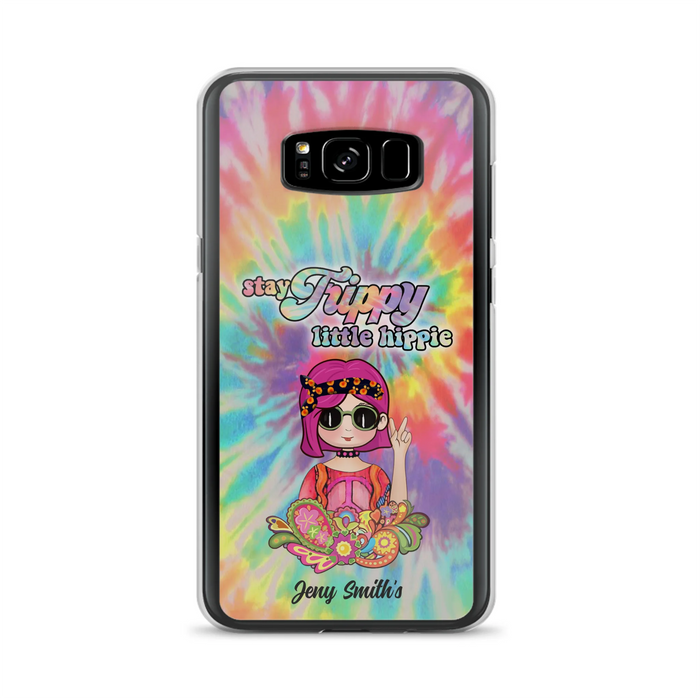 Personalized Hippie Phone Case - Stay Trippy Little Hippie - Case Phone For iPhone And Samsung