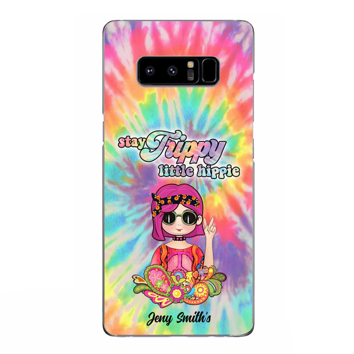 Personalized Hippie Phone Case - Stay Trippy Little Hippie - Case Phone For iPhone And Samsung