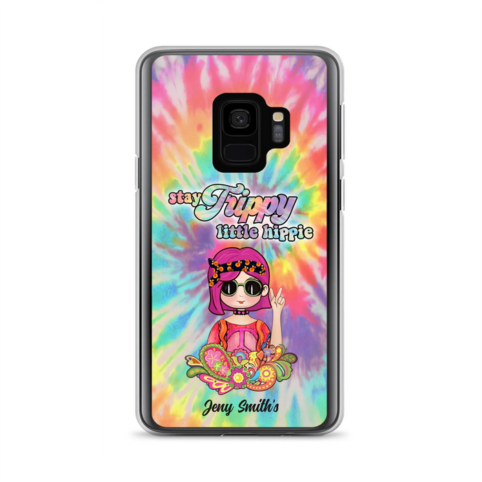 Personalized Hippie Phone Case - Stay Trippy Little Hippie - Case Phone For iPhone And Samsung