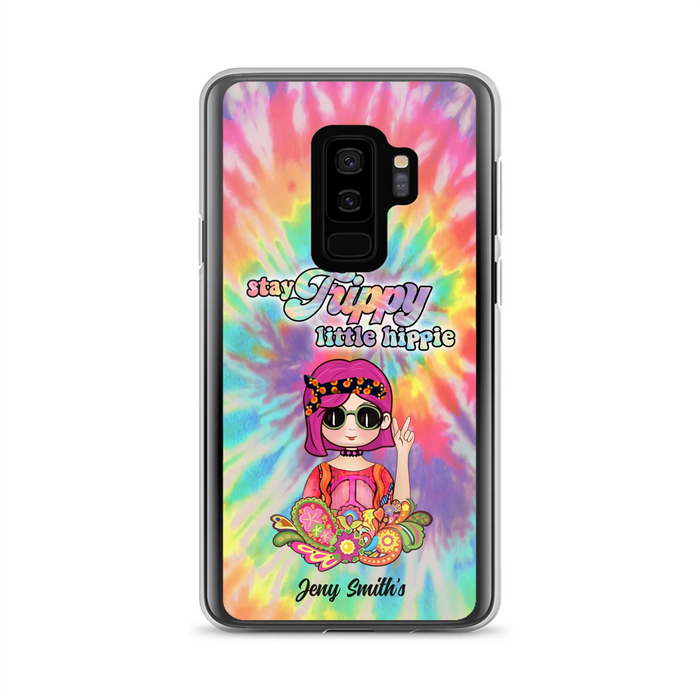 Personalized Hippie Phone Case - Stay Trippy Little Hippie - Case Phone For iPhone And Samsung