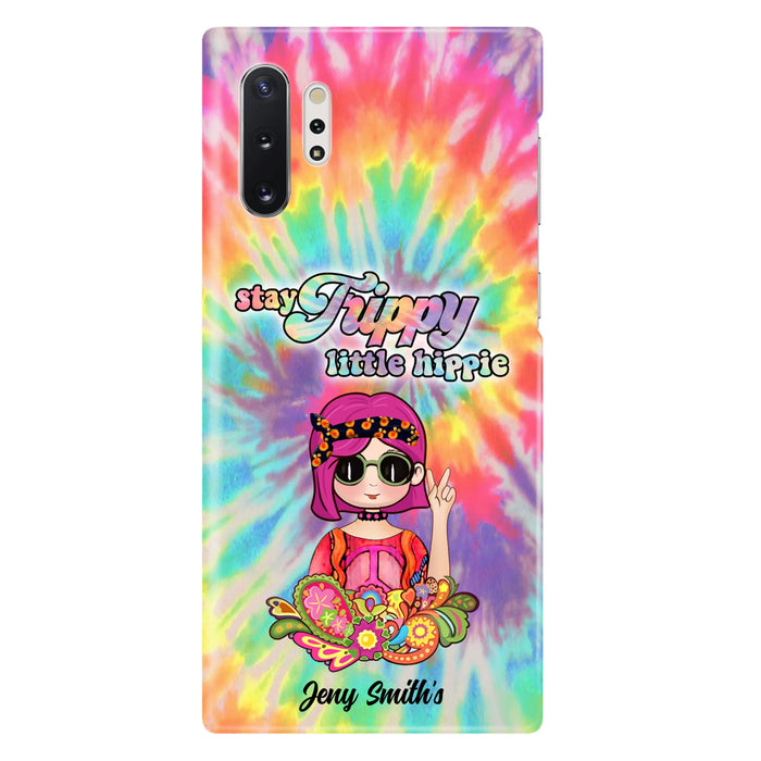 Personalized Hippie Phone Case - Stay Trippy Little Hippie - Case Phone For iPhone And Samsung