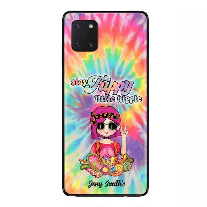Personalized Hippie Phone Case - Stay Trippy Little Hippie - Case Phone For iPhone And Samsung