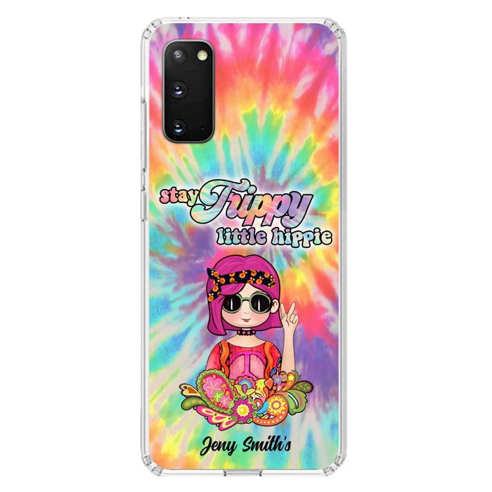 Personalized Hippie Phone Case - Stay Trippy Little Hippie - Case Phone For iPhone And Samsung