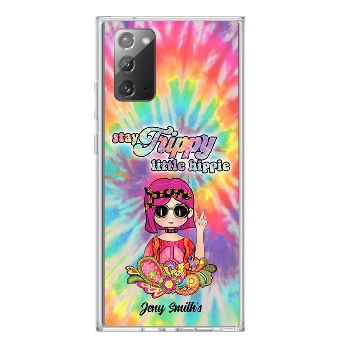 Personalized Hippie Phone Case - Stay Trippy Little Hippie - Case Phone For iPhone And Samsung