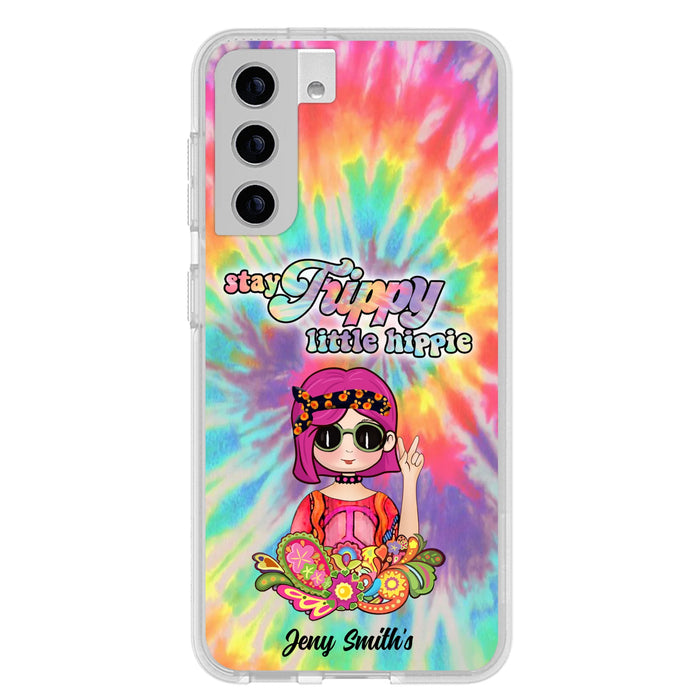 Personalized Hippie Phone Case - Stay Trippy Little Hippie - Case Phone For iPhone And Samsung