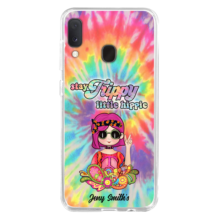 Personalized Hippie Phone Case - Stay Trippy Little Hippie - Case Phone For iPhone And Samsung