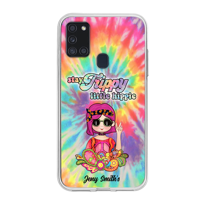 Personalized Hippie Phone Case - Stay Trippy Little Hippie - Case Phone For iPhone And Samsung
