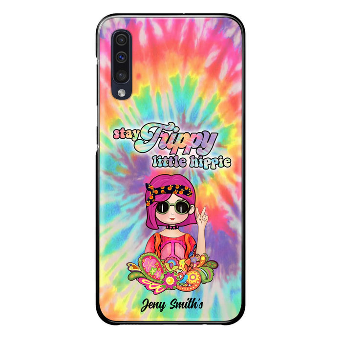 Personalized Hippie Phone Case - Stay Trippy Little Hippie - Case Phone For iPhone And Samsung