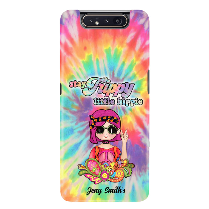 Personalized Hippie Phone Case - Stay Trippy Little Hippie - Case Phone For iPhone And Samsung
