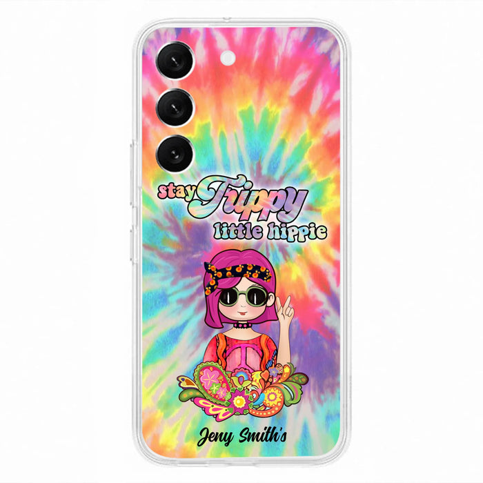 Personalized Hippie Phone Case - Stay Trippy Little Hippie - Case Phone For iPhone And Samsung