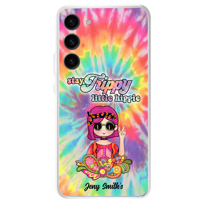 Personalized Hippie Phone Case - Stay Trippy Little Hippie - Case Phone For iPhone And Samsung