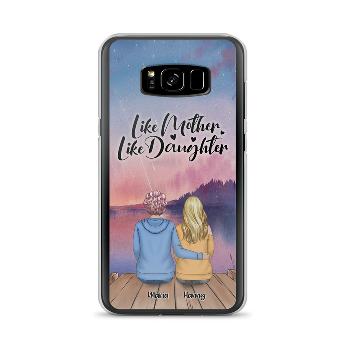 Custom Personalized Mom Phone Case - Gifts For Dog Lovers With Upto 3 Dogs - Like Mother Like Daughter