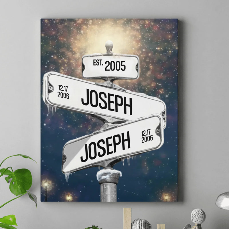 Personalized Family Canvas - Gift Idea For Family - Up to 7 Members