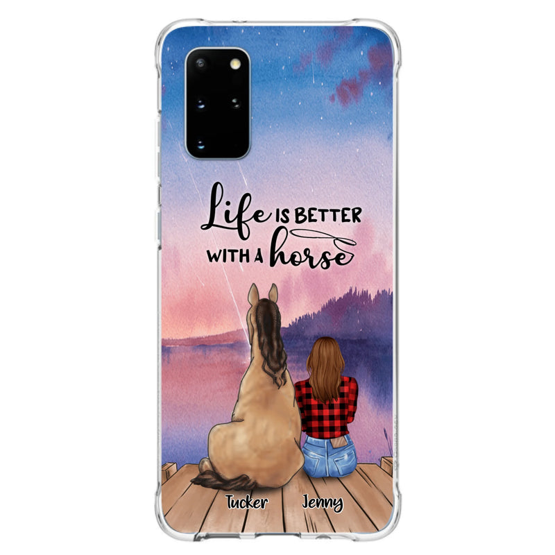 Personalized Horse/Dog Mom Phone Case - Upto 2 Horses and 3 Dogs - 9AGKN2