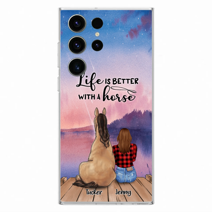 Personalized Horse/Dog Mom Phone Case - Upto 2 Horses and 3 Dogs - 9AGKN2