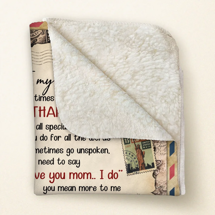 Personalized To My Mom Fleece Throw Blanket - Great Gift for Mother’s Day, Christmas or Any Occasion