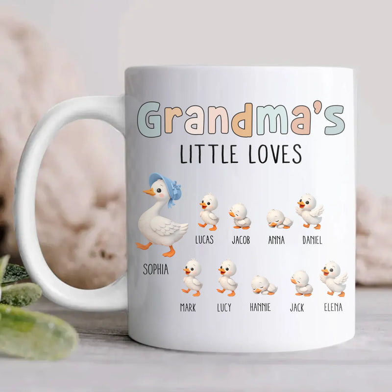 Personalized Nana Goose Coffee Mug - Grandma's Little Loves - Gift Idea For Grandma, Nana, Mother's Day