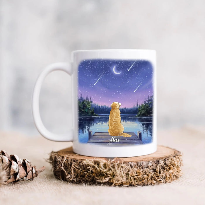 Personalized Pet Coffee Mug – Custom Up to 6 Pets – Pet Night Sky Mug – Gift for Pet Lovers