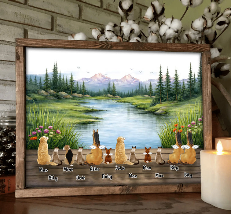 Personalized Pet Poster - Gift Idea For Pet Owner with up to 12 Pets - Pet Lover Home Decor