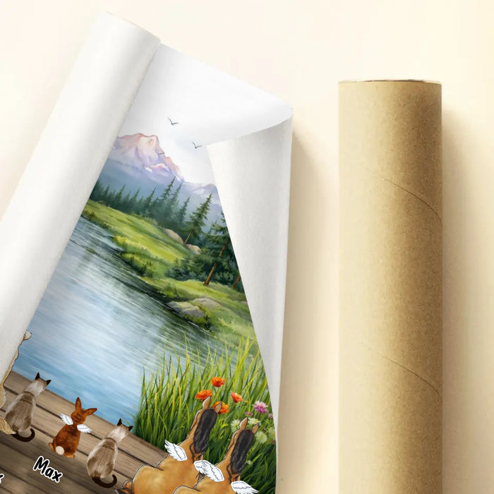 Personalized Pet Poster - Gift Idea For Pet Owner with up to 12 Pets - Pet Lover Home Decor