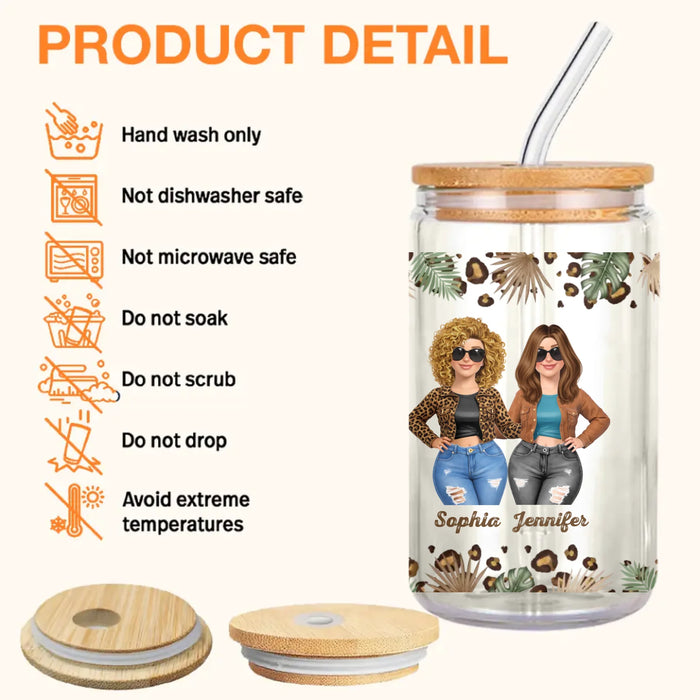 Personalized To My Badass Daughter Glass Tumbler – Custom Daughter Name Glass Cup with Inspirational Quote – Gift from Mom for Birthday, Graduation, Christmas, Encouragement Gift