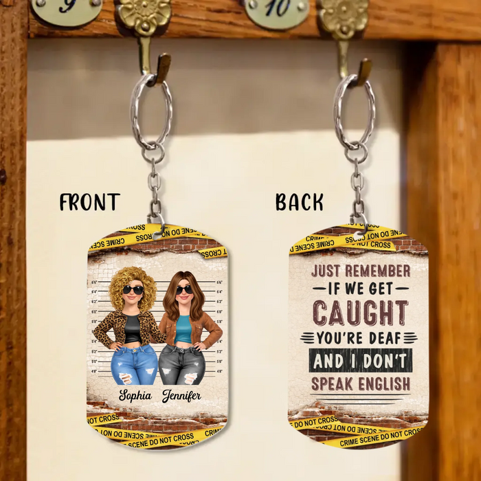 Personalized Funny Mom & Daughter Aluminum Keychain - Sarcastic Quote Gift for Mom, Best Friends Mother’s Day Gift