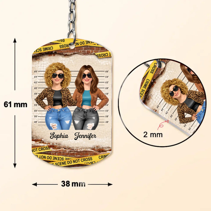 Personalized Funny Mom & Daughter Aluminum Keychain - Sarcastic Quote Gift for Mom, Best Friends Mother’s Day Gift